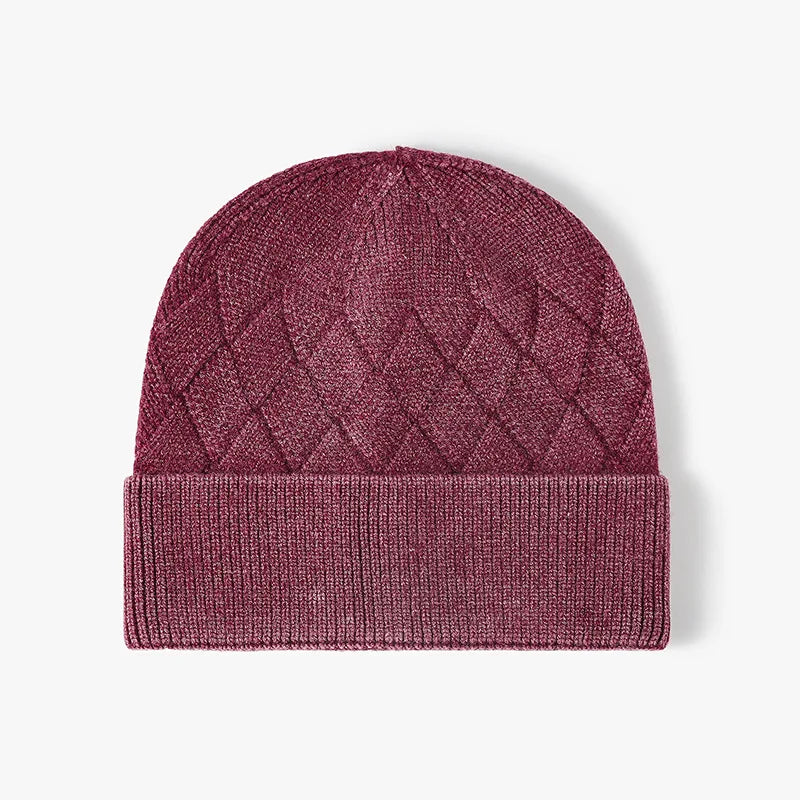 Outdoors Thick Soft Stretch Knitted Hat Hight Quality Elastic Skull Caps Beanies With Custom Logo Embroidery for Man Woman