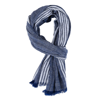 Fashion Men Scarf Cotton Linen Striped Scarves Autumn Winter Warm Neckerchief Pashmina Casual Male Accessories Bufandas Shawls