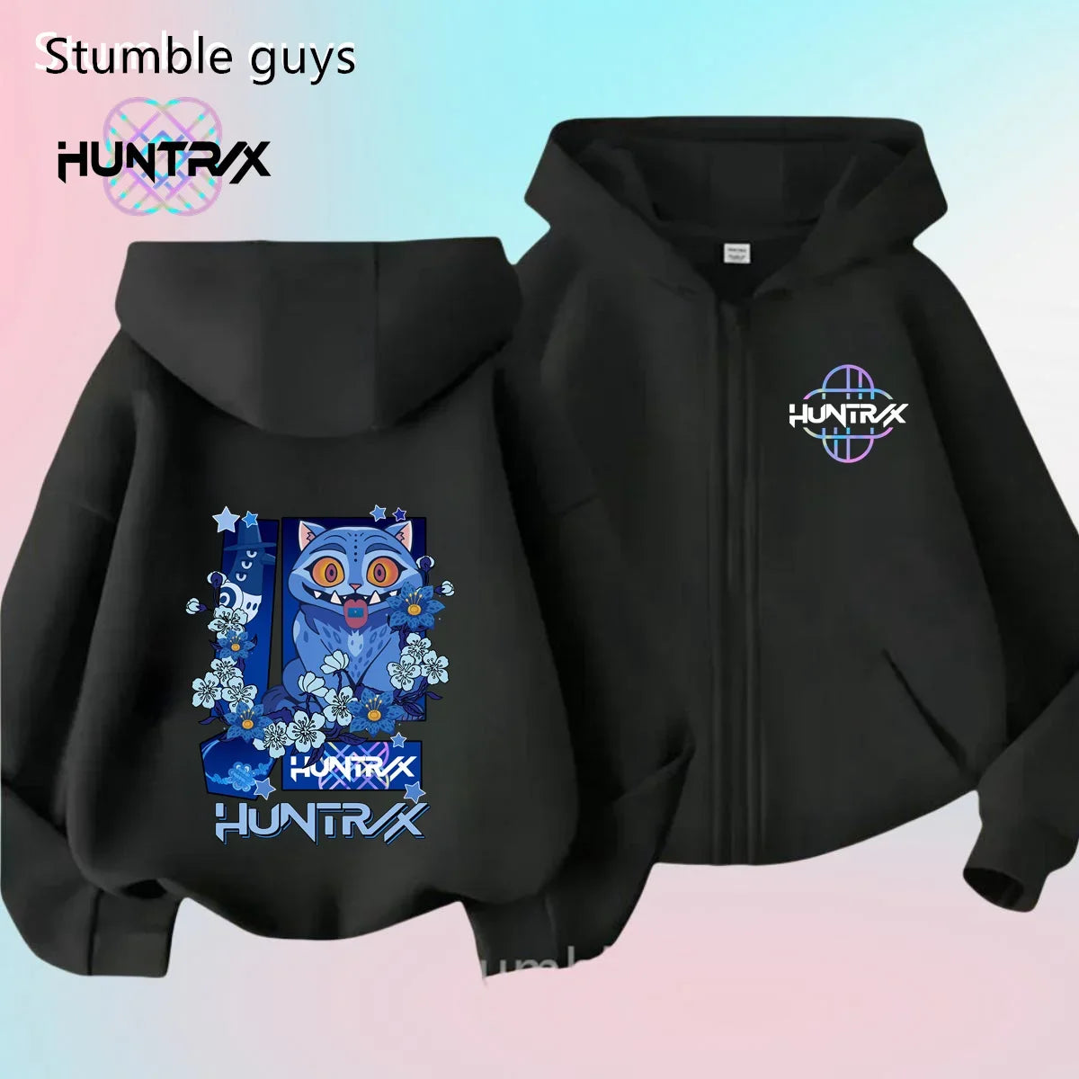 Autumn New KPop Demon Hunters Kids Boys Girls Zipper Hoodie Long Sleeve Sweatshirt Anime Clothes Trendy