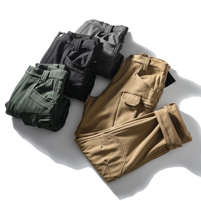 5XL 6XL Low Price Sale of Men's Outdoor New Soft Shell Waterproof and Cut Resistant Thick Wool Fleece Multi Pocket Tactical Set
