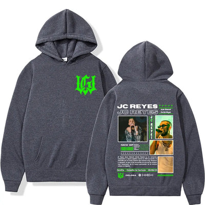 Rapper Jc Reyes Music Album Tour 2025 Graphic Sweatshirts Men Women Harajuku Vintage Trending Pullovers Casual Hoodie Streetwear
