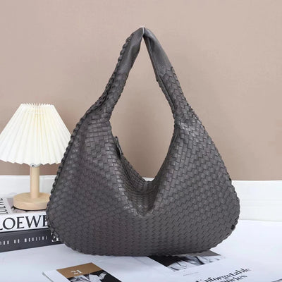 2025 Trendy Woven Hobo Bag for Women Vegan Leather Handmade Tote Handbag Fashion Large Capacity All-Match Shoulder Underarm Bags