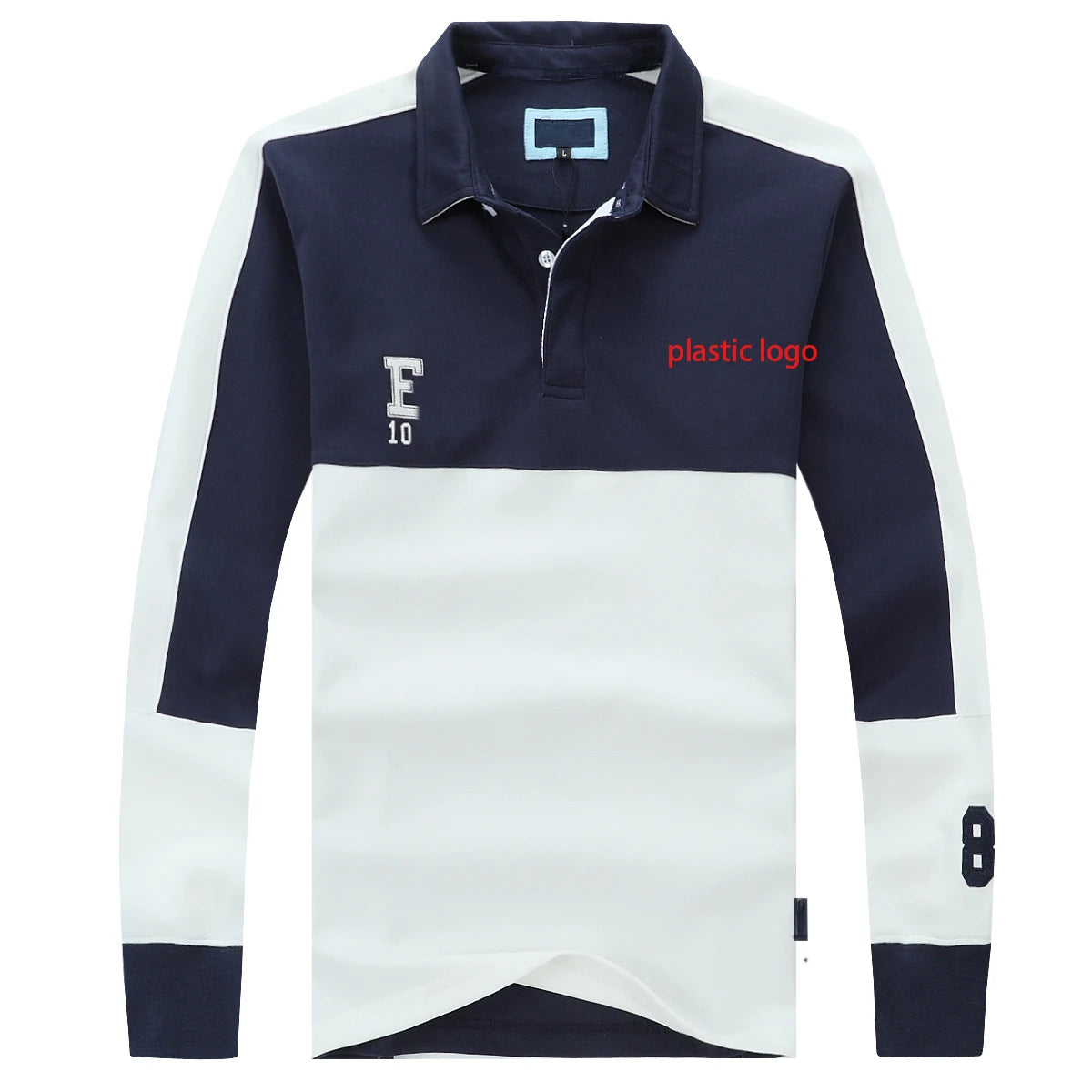 New EPEP Del France Full Sleeve Homme Polo Hoodies Fabric Thicker Men's Golf Polos Casual Fashion Polo for Men Big size 3XL