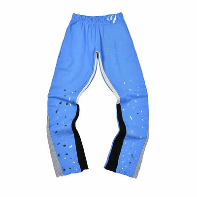 2025 GD Letter Printed Women Men Sweatpants Joggers LA Flare Splash-ink Side Striped Men Stretch Waist Jogging Pants Trousers
