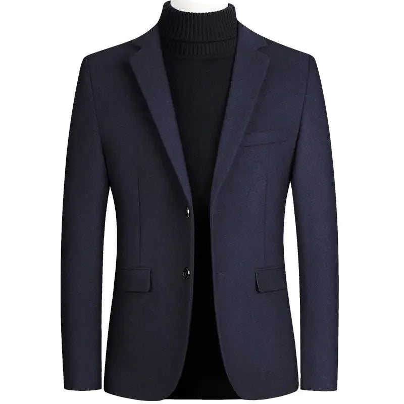 New Spring Men Cashmere Blazers Suits Jackets Business Casual Wool Suit Coats Quality Male Slim Fit Blazers Jackets Coats 4XL