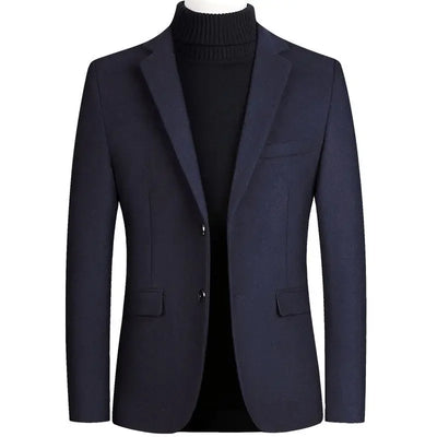 New Spring Men Cashmere Blazers Suits Jackets Business Casual Wool Suit Coats Quality Male Slim Fit Blazers Jackets Coats 4XL