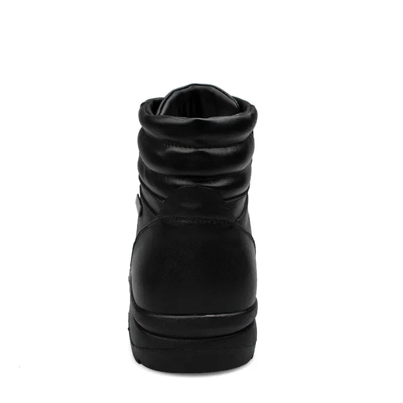 Men Genuine Leather Boots Winter Snow Boot Waterproof Boots With Fur Warm Boots Super Large Szie 51 52 53  Men Bottom Shoes