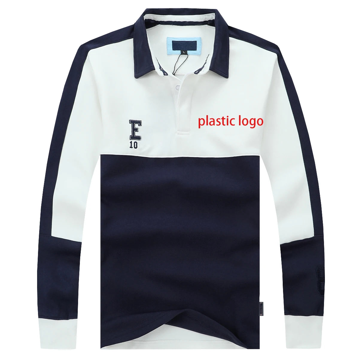 New EPEP Del France Full Sleeve Homme Polo Hoodies Fabric Thicker Men's Golf Polos Casual Fashion Polo for Men Big size 3XL