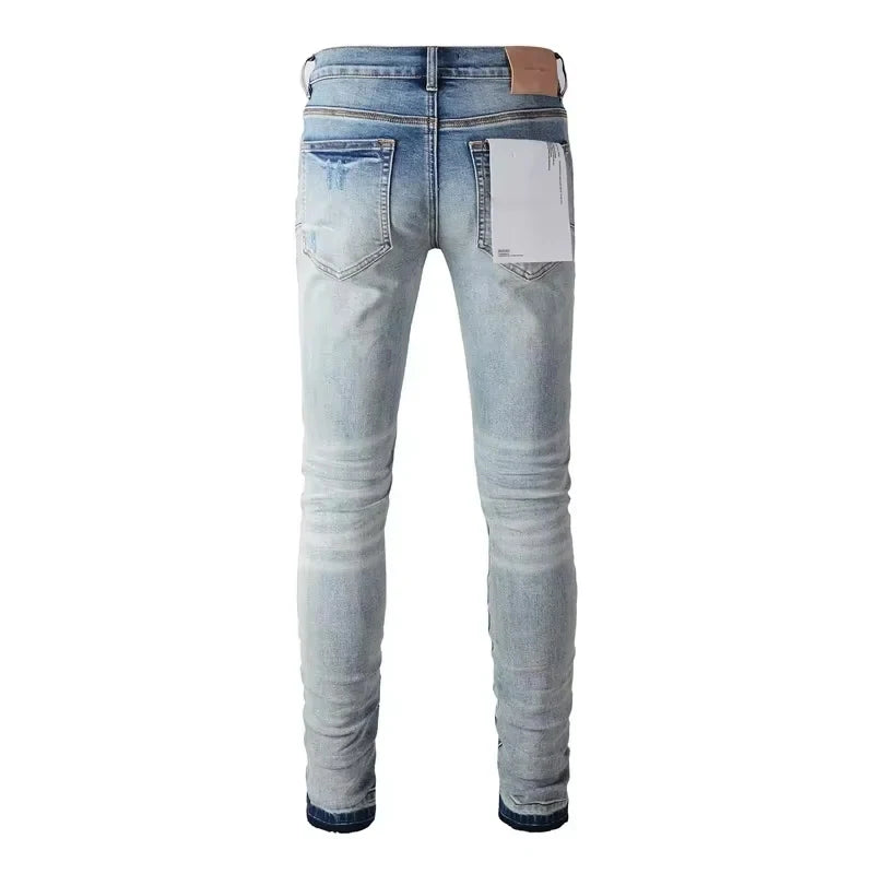 Men Jeans American High Street Pleated Basic Model New Fashion Trend High Quality Jeans