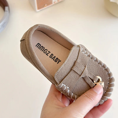 2025 Chidlren Flats Spring Summer Kids Casual Shoes for Girl Moccasin Slip On Lazy Loafers Shallow Tassel Boy Shoes Daily I03143
