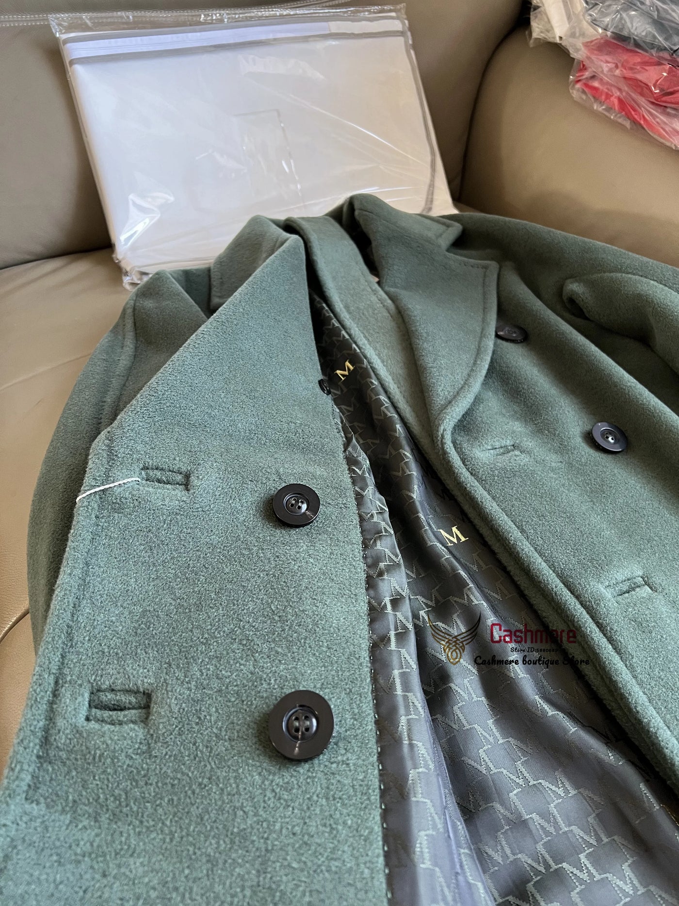 High-end Winter Cashmere Coat Women Camel Color Long Black Wool Coat Classic Double-breasted Lace-up Coat Gray Red Coat Female