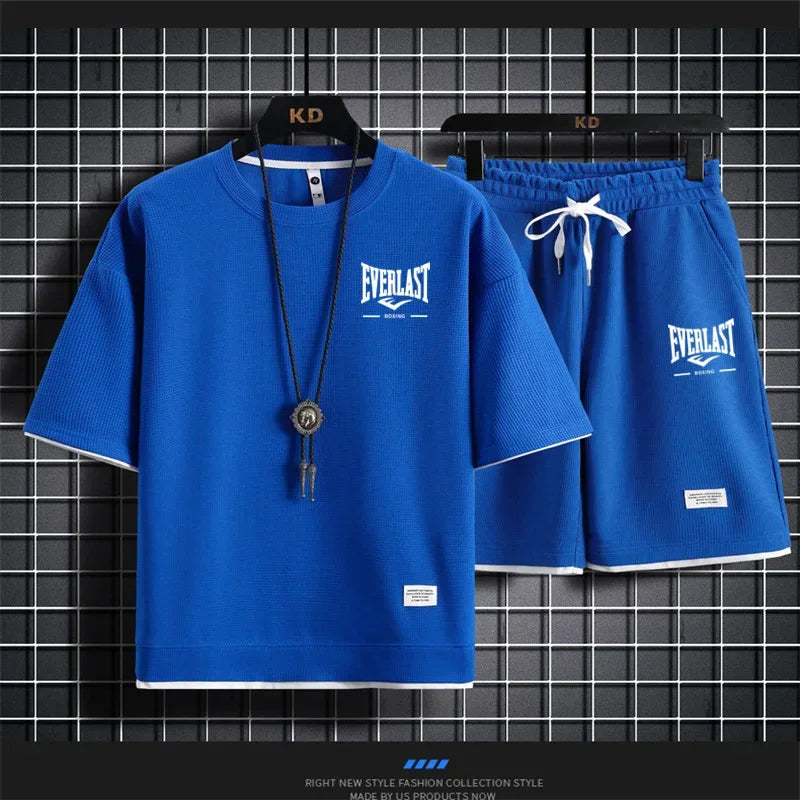 Men's summer Waffle set:
