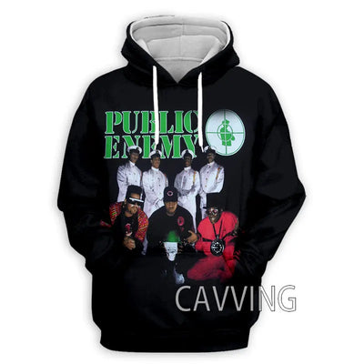 New Fashion Women/Men's 3D Print  Public Enemy  Hoodies Hooded Sweatshirts Harajuku Hoodie Sweatshirts Tops Clothing