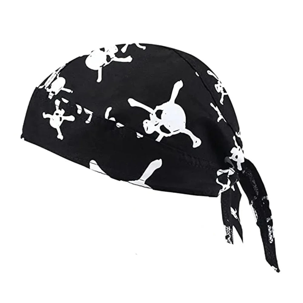 1Pcs Cycling Skull Pirate Cap Hat Bandana Head Wrap Breathable Helmet Liner Anti Sweat UV Sport Headband Scarf for Men and Women