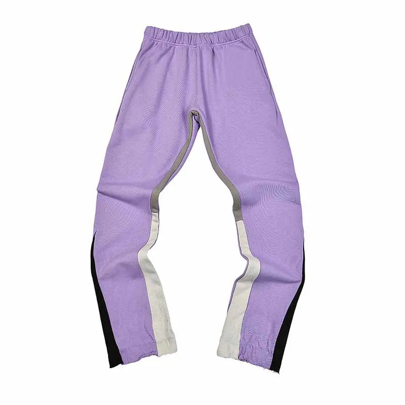 2025 GD Letter Printed Women Men Sweatpants Joggers LA Flare Splash-ink Side Striped Men Stretch Waist Jogging Pants Trousers