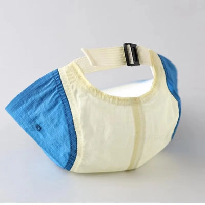 Casual Japanese Style Splicing Baseball Cap Quick-drying Adjustable Sunshade Cap Thin 5-Panel Sun Visor Cap Unisex