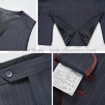 2025 Muscular Groom Suits US Sizes 3D Tailored Italian TR for Broad Shoulders Wedding & Business Set with Adjustable Trousers