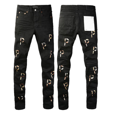 2025  Jeans Men's Vintage High-Waist Skinny  Denim Trousers Low-Rise Repairable Top Quality Streetwear Pants 9006