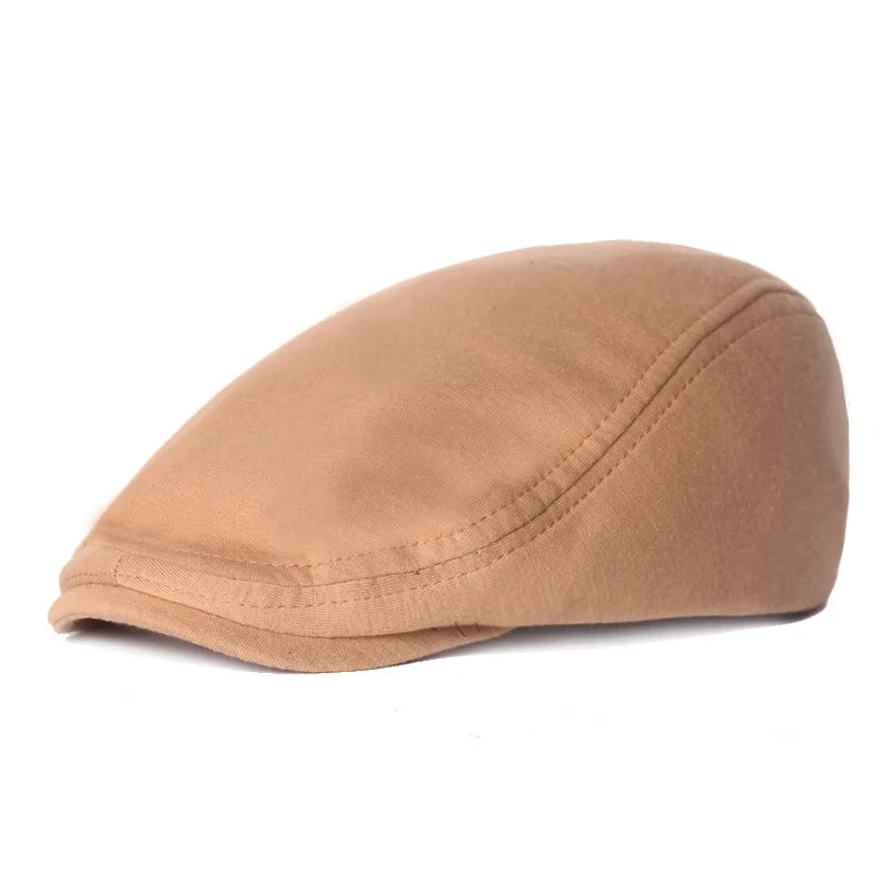 Solid Color Simple Felt Peaked Cap Women Men Autumn Newsboy Cap Dad Leisure Beret Caps Winter Warm Green Advance Hats