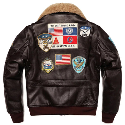 Military Clothing G1 Flight Jacket Thickening Quilted100% Cowhide Leather Jackets Men Coat Winter Overcoat M212 Dropshipping