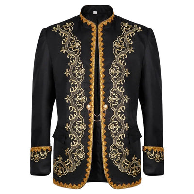 2025 Europe and USA  Gold-encrusted Court Dress Jacket for Men and Women,medieval Prom Performance Clothing,Halloween Costumes