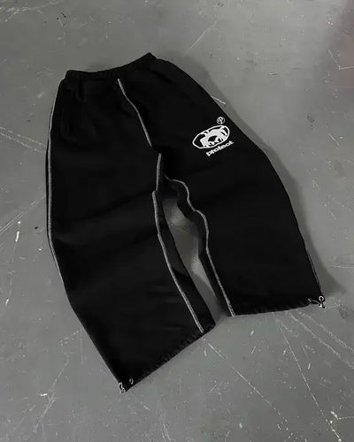 Street Sweatpants Y2K Harajuku Gothic Hip Hop Letter Embroidery Baggy Casual Pants Mens Womens New Elastic Waist Jogging Pants