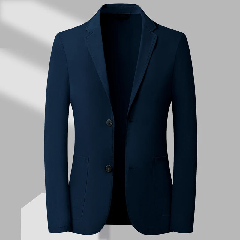 2024 Summer New Casual Sunscreen Small Suit Top for Men, Thin Ice Silk Sunscreen Quality, Fashionable and Versatile Suit Top