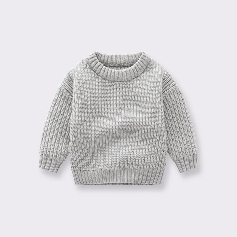 0-7T Toddler Kid Baby Boy Girl Winter Clothes Newborn Baby Sweater Infant Knit Pullover Top Casual Basic Top Knitwear Outfit