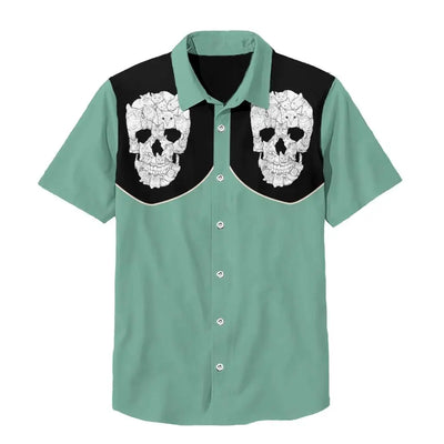 Summer Men's Shirt Outdoor Casual Short Sleeve Hawaii Shirts For Men Fashion Oversized Clothing Button Cardigan Laper Tops