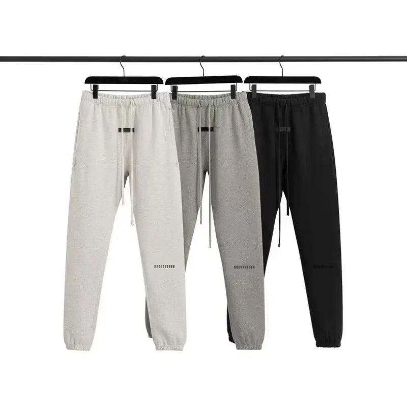 Season 8 Luxury Brand Men's Casual Pants Two Rows Flocked Letter Logo Top Quality Designer Brand Sweatpants