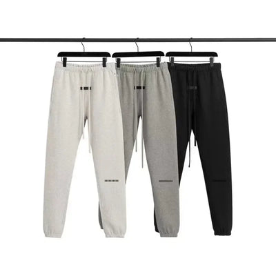 Season 8 Luxury Brand Men's Casual Pants Two Rows Flocked Letter Logo Top Quality Designer Brand Sweatpants