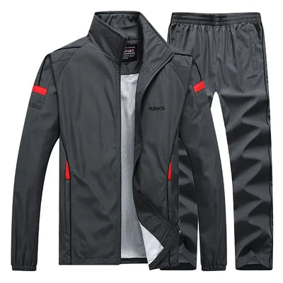 Men's Sportswear Autumn 2 Piece Sets Sports Suit men Jacket+Pant Sweatsuit Male Jogging basketball TrainingTracksuit clothing