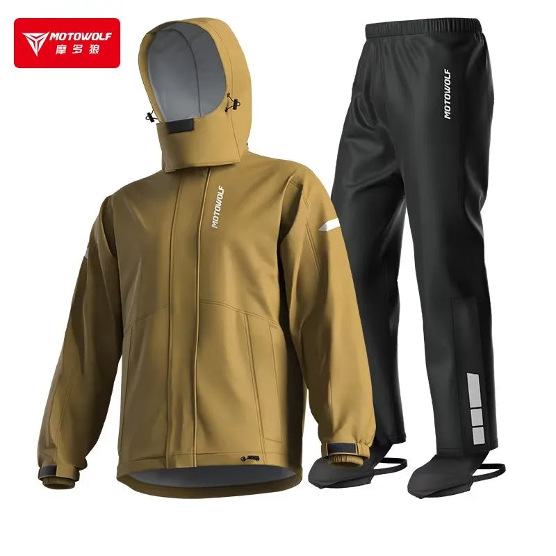 Motorcycle Riding Raincoat Outdoor Motorcycle Travel Hardshell Hiking Hiking Multi-Purpose Raincoat Split Raincoat
