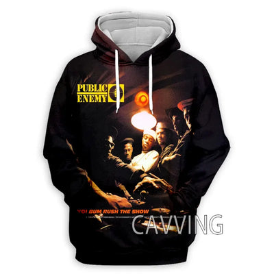 New Fashion Women/Men's 3D Print  Public Enemy  Hoodies Hooded Sweatshirts Harajuku Hoodie Sweatshirts Tops Clothing