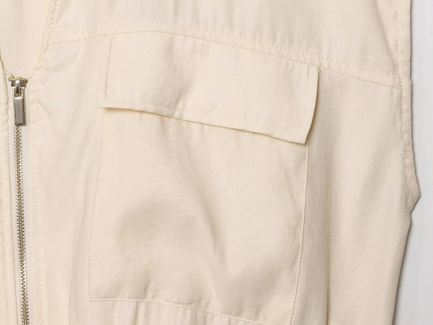 TRAFZA Women Casual Chic Blue Pant Set Zipper V-neck Beige Vest Elastic Waist Pant 2025 Spring Fall Fashion Elegant Vest Set