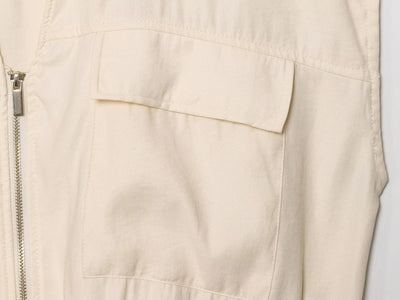 TRAFZA Women Casual Chic Blue Pant Set Zipper V-neck Beige Vest Elastic Waist Pant 2025 Spring Fall Fashion Elegant Vest Set