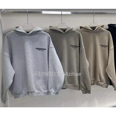 FW25 Luxury Design Men's Hoodies Chest Back Silicone Letter Logo Hoodies Designer Brand Men's Oversized Sports Tracksuits