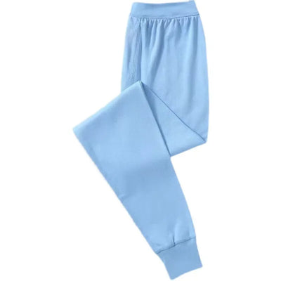 100% Cotton Thermal Underwear Bottoms Autumn Men's Pure Cotton Warm Pants High Waist Warm Loose Pants Knitted Pants