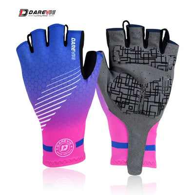 DAREVIE Men's Cycling Gloves Half Finger Shockproof Gym Gloves Breathable Cycling Glove Road Biking Glove Quick Wear MTB Gloves
