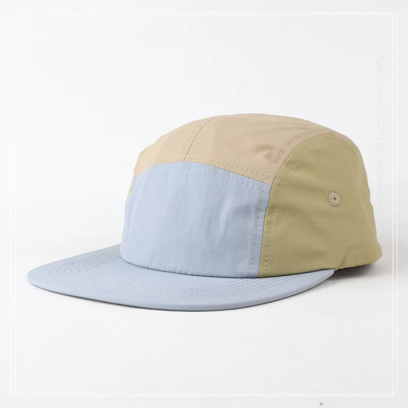 2024 Quick Drying  Waterproof Splicing Summer 5 Panel Cap Men Women Sports Fitted Golf gorra de beisbol Snapback Hats 56-60cm