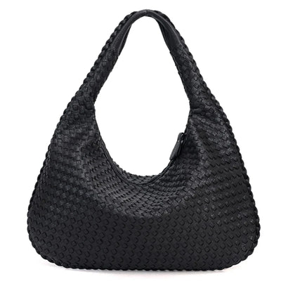 2025 Trendy Woven Hobo Bag for Women Vegan Leather Handmade Tote Handbag Fashion Large Capacity All-Match Shoulder Underarm Bags