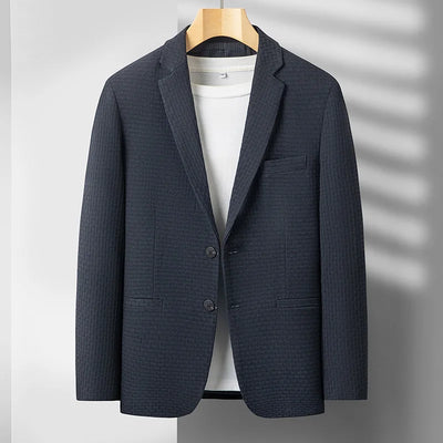 2025 Men's High-End Boutique Wool Suit Casual Business Top Coat Fashion Gentleman Party Four Seasons Elegant Tailored Suit