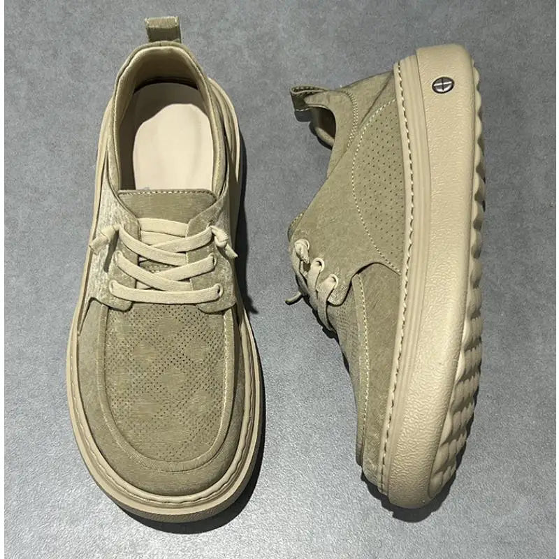 Fall New Men Casual Shoes Retro Lightweight Breathable Non-Slip Mens Sneakers 2025 Fashionable and Comfortable Flat Footwear Man