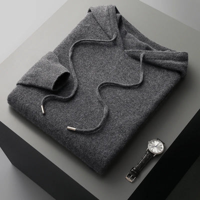 Men's female cashmere One-piece ready-to-wear Hoodie 100% Merino Wool Knitted Sweatshirt Autumn Winter Casual Large Top Long