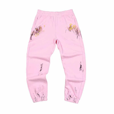 2025 GD Letter Printed Women Men Sweatpants Joggers LA Flare Splash-ink Side Striped Men Stretch Waist Jogging Pants Trousers