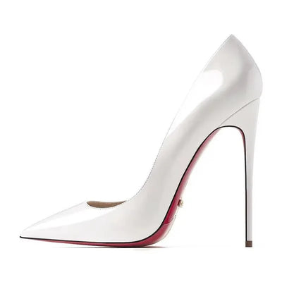 Plus Size 34-44 Sexy Red Shoes Rubber Bottom Pointed Toe Spring Shallow Women Pumps Dress Party Wedding High Heels