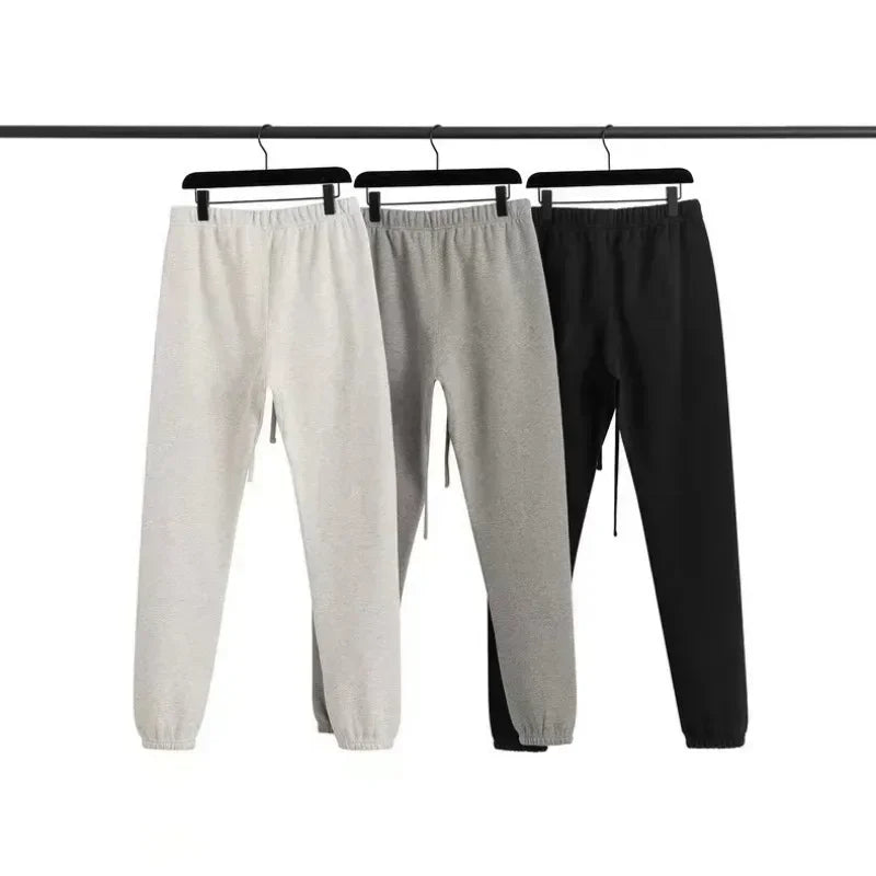 Season 8 Luxury Brand Men's Casual Pants Two Rows Flocked Letter Logo Top Quality Designer Brand Sweatpants