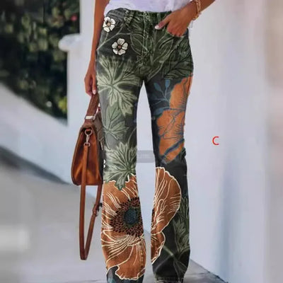 2022 New Independent Station Selling Plus Size Women's Casual Trousers Thin Style Jeans Women's Fashionable Elegant Design