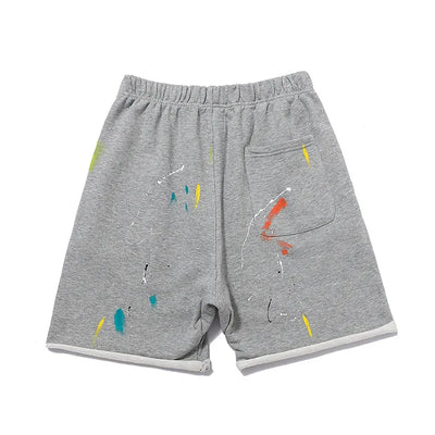 Luxury Cotton Graffiti Patchwork Casual Pants Mens 2024 New Brand Clothes Women Retro High Street Sweatpants Graphic Trousers
