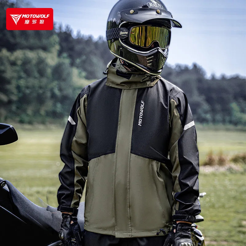 Motorcycle Riding Raincoat Outdoor Motorcycle Travel Hardshell Hiking Hiking Multi-Purpose Raincoat Split Raincoat